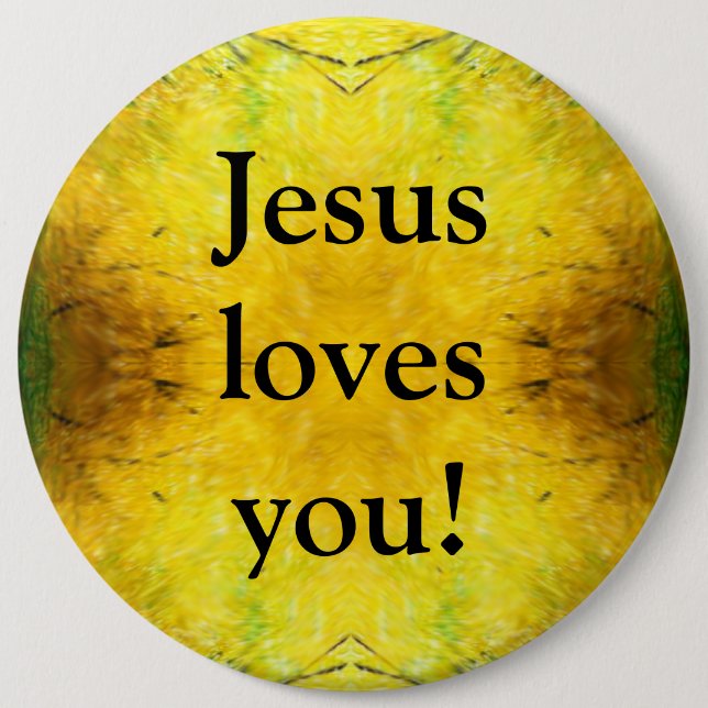 Jesus Liebe dich! Button (Vorderseite)