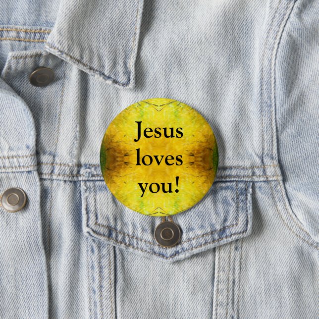 Jesus Liebe dich! Button (Beispiel)
