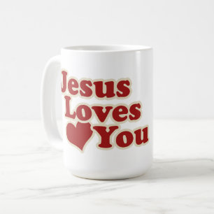 Jesus Liebe dich für Christen Kaffeetasse