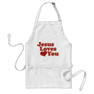 Jesus Liebe dich für Christen Schürze