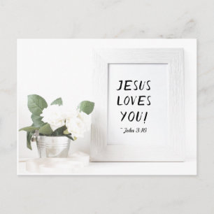 Jesus Liebe dich! John 3:16, Literaturreferenz Postkarte