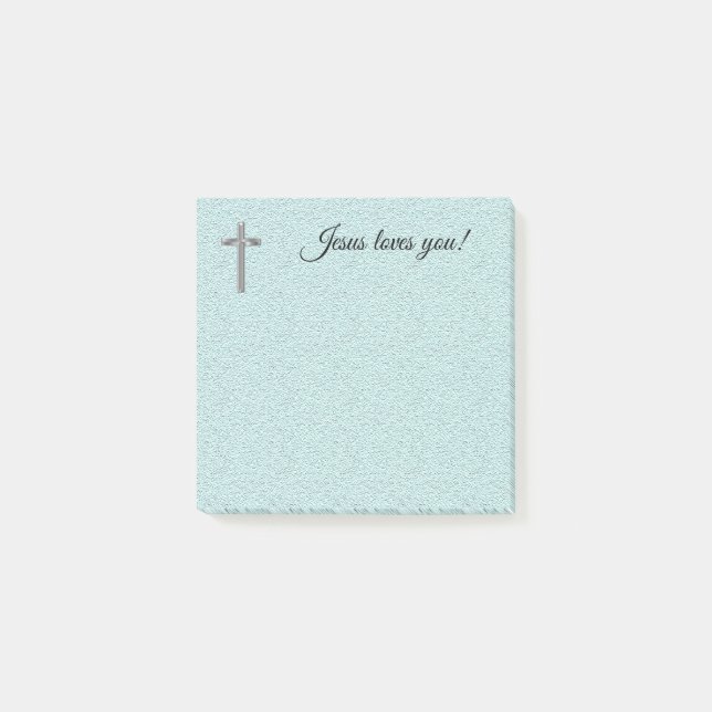 Jesus Liebe dich! Post-it Klebezettel (Vorderseite)