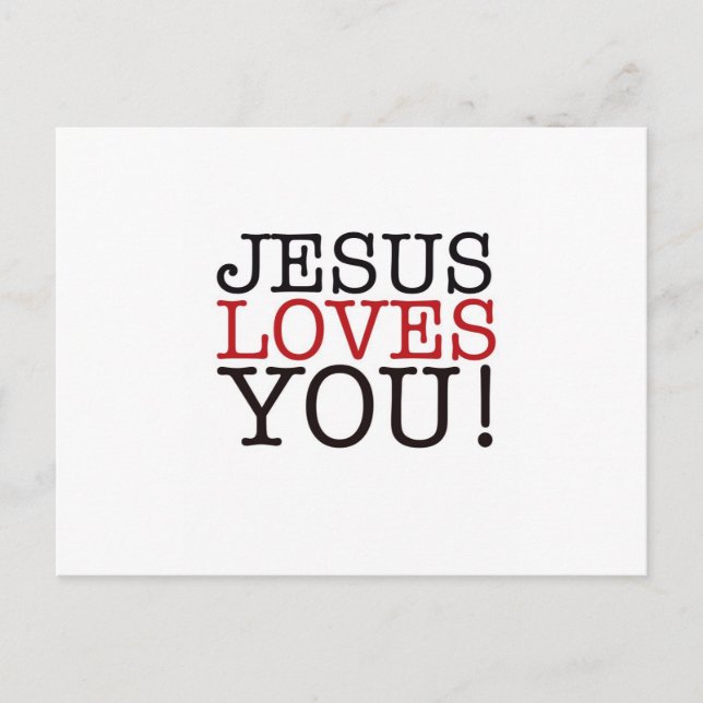Jesus Liebe dich! Postkarte (Vorderseite)