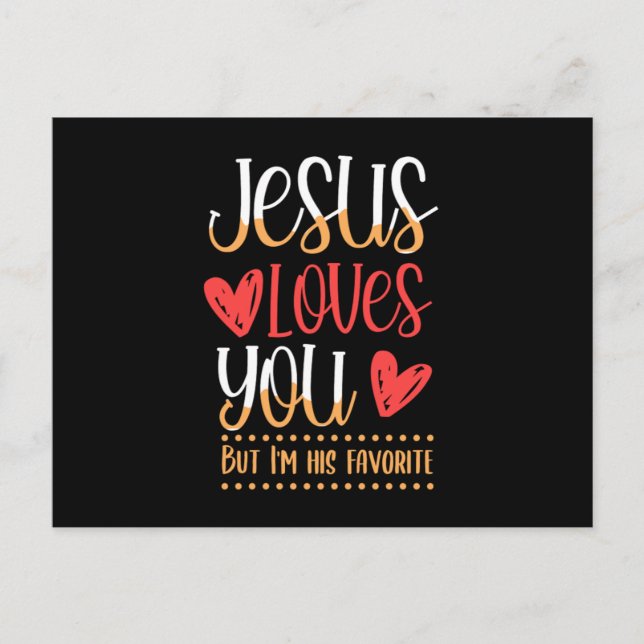 Jesus Liebe Du Gott Religion katholische Geschenke Postkarte (Vorderseite)