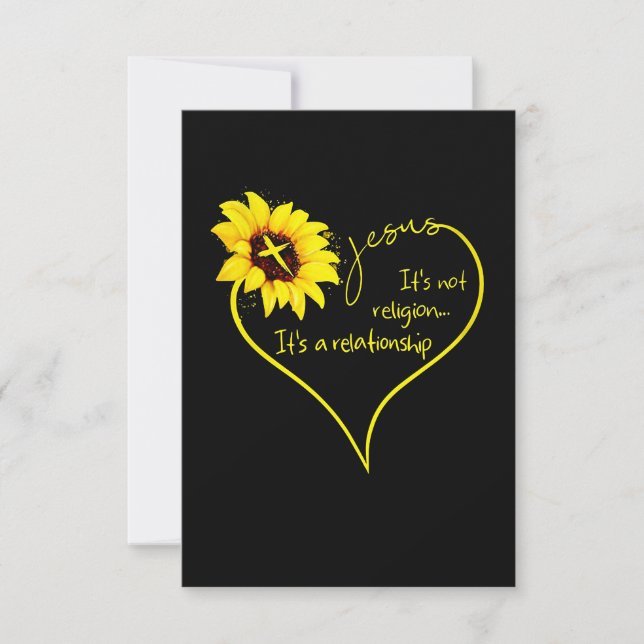 Jesus Liebe | Es ist nicht Religion, es ist eine B RSVP Karte (Vorderseite)