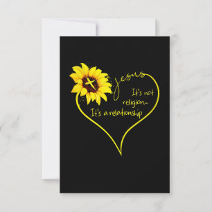 Jesus Liebe   Es ist nicht Religion, es ist eine B RSVP Karte
