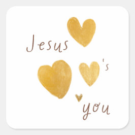 Jesus Liebe euch. Sticker & Labels modern