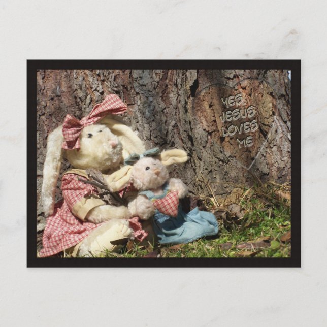 Jesus Liebe Feiertagspostkarte (Vorderseite)