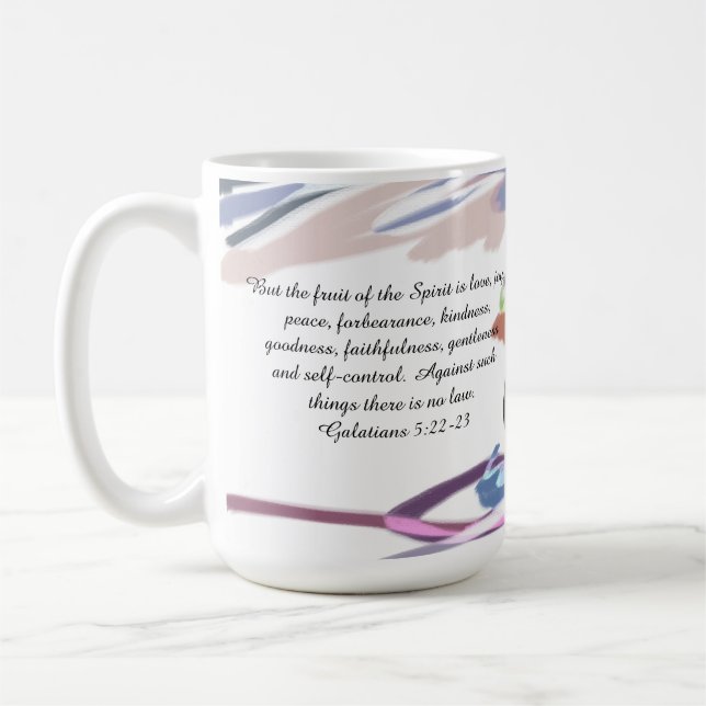 Jesus Liebe Freude Kaffeetasse (Links)