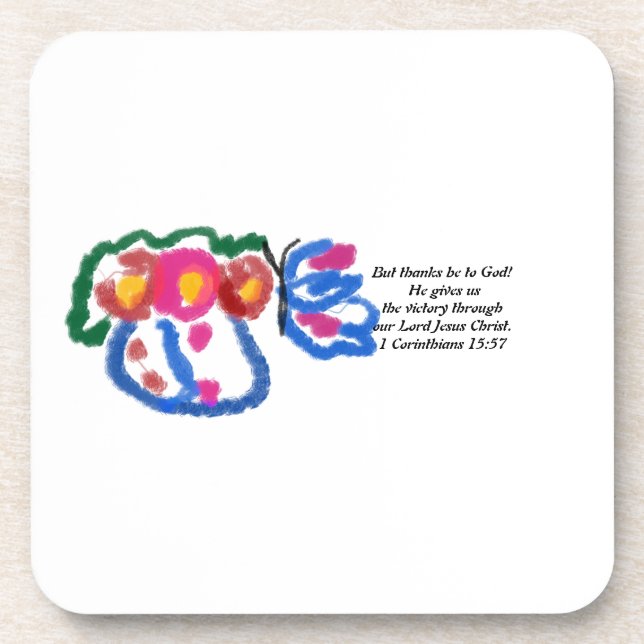 Jesus-Liebe Getränkeuntersetzer (Vorderseite)