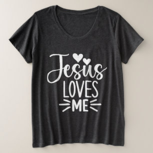 Jesus Liebe Große Größe T-Shirt