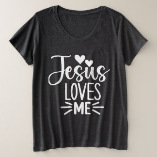 Jesus Liebe Große Größe T-Shirt
