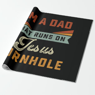 Jesus-Liebe Ich bin ein Vater, der auf Jesus Corn Geschenkpapier