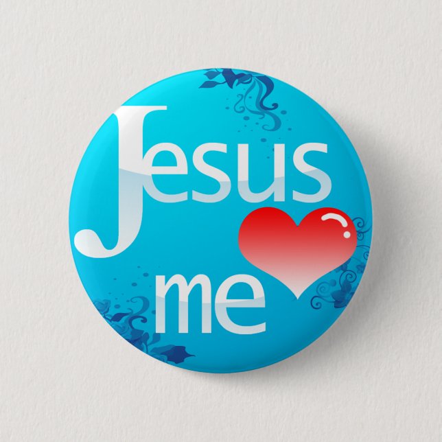 Jesus-Liebe ich Button (Vorderseite)