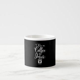 Jesus Liebe | Ich laufe auf Kaffee und Jesus Espressotasse