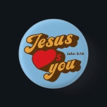 Jesus Liebe Ihr Knopf Button<br><div class="desc">Jesus Liebe jeden,  egal wer er ist oder was er getan hat. Lass den Menschen mit einer einfachen,  aber kraftvollen Botschaft der Liebe.</div>
