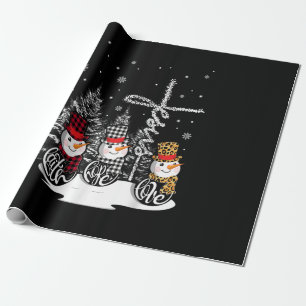 Jesus-Liebe  Jesus Faith Hope Liebe Snowman Geschenkpapier