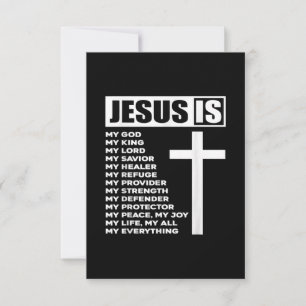 Jesus Liebe Jesus ist mein Gott, mein König, mei RSVP Karte