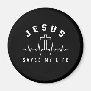 Jesus-Liebe  Jesus Rettete mein Lebenskreuz Christ Magnet