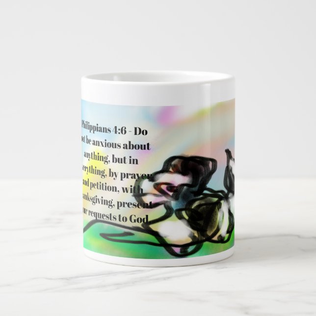 jesus liebe  Jumbo-Tasse (Vorderseite)