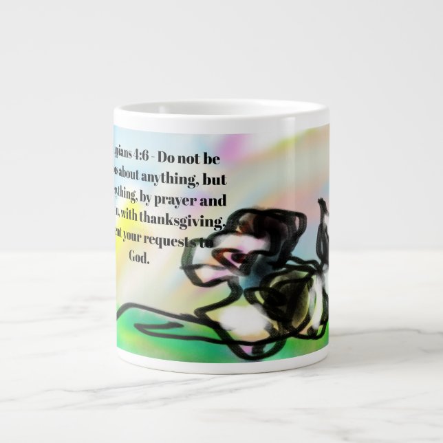 jesus liebe  Jumbo-Tasse (Vorderseite)