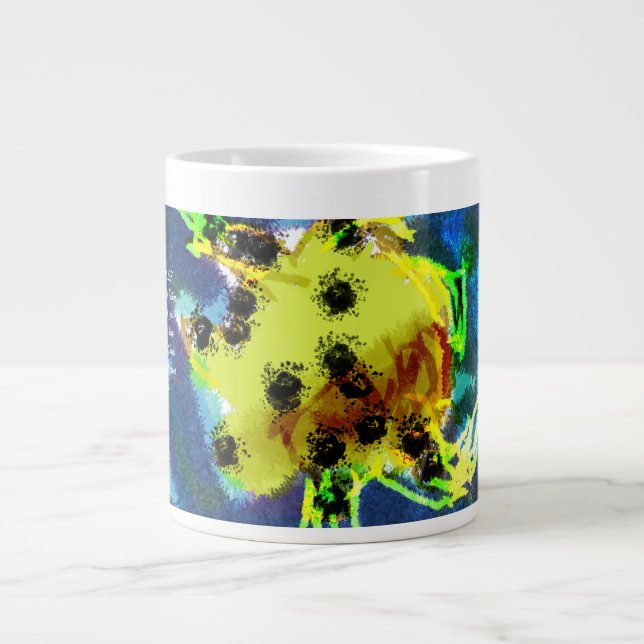 Jesus Liebe Jumbo-Tasse (Vorderseite)
