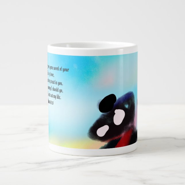 Jesus Liebe  Jumbo-Tasse (Vorderseite)