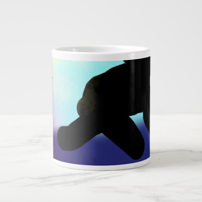 jesus Liebe Jumbo-Tasse (Vorderseite)