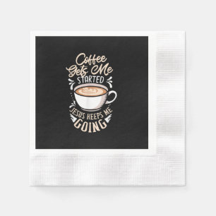 Jesus-Liebe Kaffee gibt mir den Anfang Jesus Beha Serviette