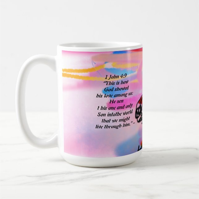 Jesus Liebe Kaffeetasse (Links)