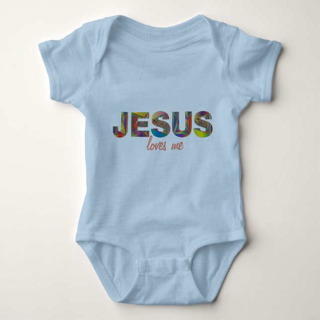 Jesus Liebe Me Onsie für Baby Baby Strampler (Vorderseite)