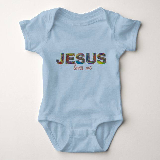 Jesus Liebe Me Onsie für Baby Strampler (Vorderseite)