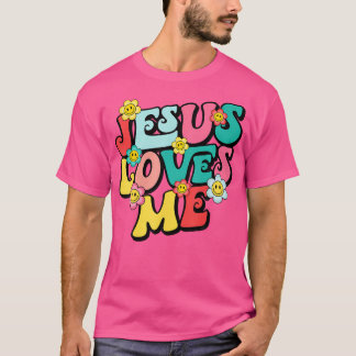Jesus Liebe Me Retro Vintag Groovy Style s T-Shirt