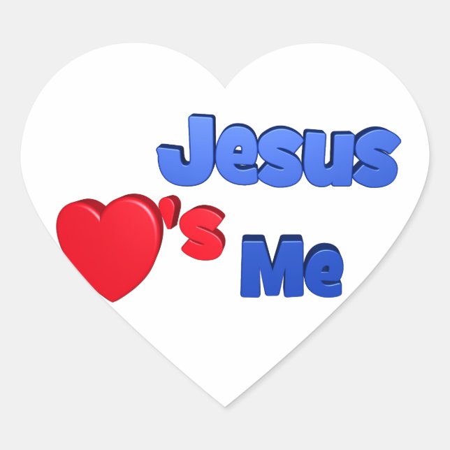 Jesus Liebe Me Stickers (Vorderseite)