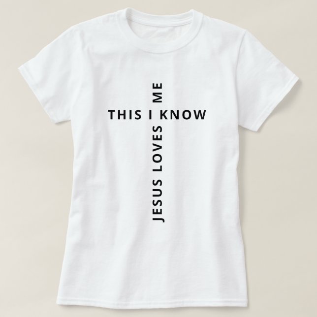 Jesus Liebe Me White T-Shirt (Design vorne)