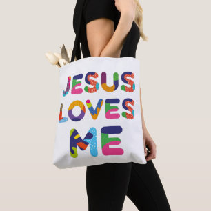 Jesus Liebe mich und Sie farbenfrohe Textkunst