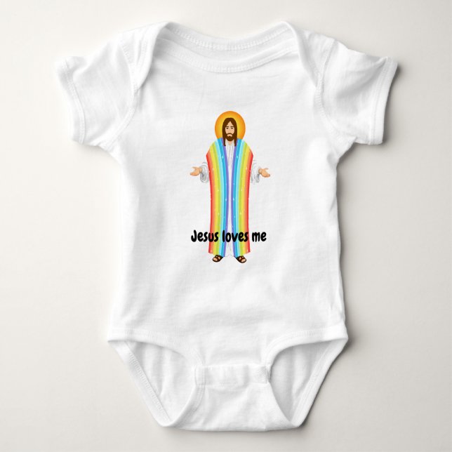 Jesus Liebe mir Baby Bodysuit Strampler (Vorderseite)