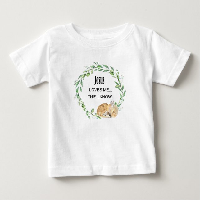 Jesus Liebe mir dies weiß Baby T-shirt (Vorderseite)