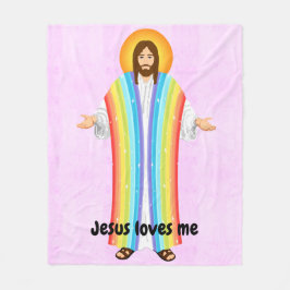 Jesus Liebe mir Fleecedecke