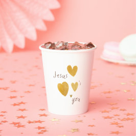 Jesus Liebe mir Papier Cups modern Pappbecher