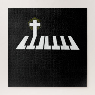 Jesus-Liebe  Piano Kreuz Christlichen Jesus Faith Puzzle