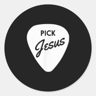 Jesus Liebe   Pick Jesus Christlich Plektrum Runder Aufkleber