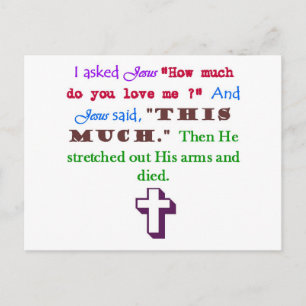 Jesus Liebe Postkarte