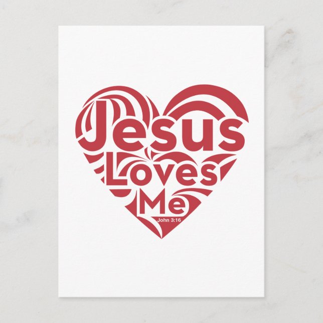 Jesus Liebe Postkarte (Vorderseite)