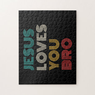 Jesus Liebe Sie Bro, lustige Christliche Glaube Re Puzzle