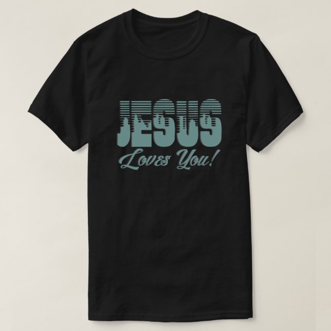 Jesus Liebe Sie Christlich T-Shirt (Design vorne)