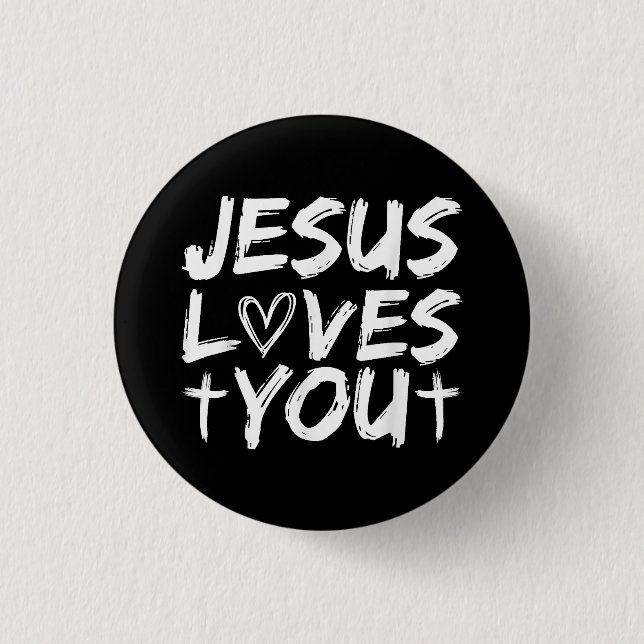 Jesus Liebe Sie Jesus Button (Vorderseite)