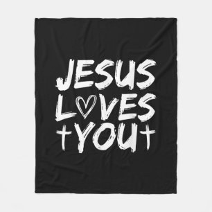Jesus Liebe Sie Jesus Fleecedecke