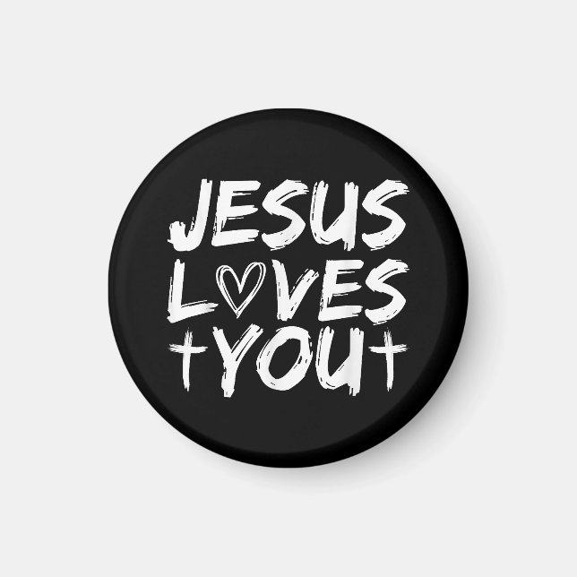 Jesus Liebe Sie Jesus Magnet (Vorne)