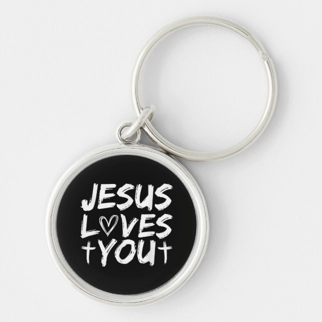 Jesus Liebe Sie Jesus Schlüsselanhänger (Vorne)